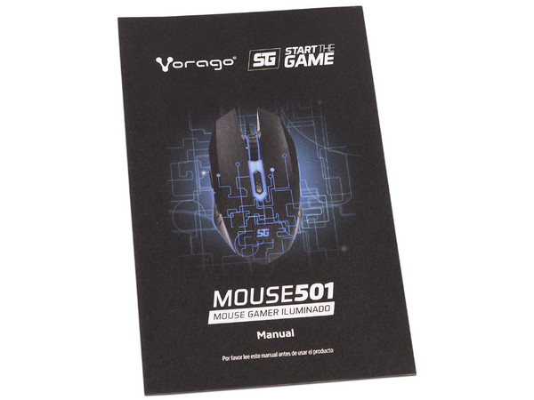 Mouse Óptico Vorago MO-501, hasta 3200 dpi, USB.