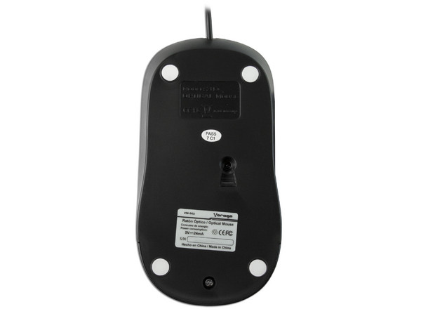 Mouse Vorago Vnine Óptico, USB. Color Negro   