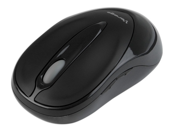 Mouse Vorago Free Walker Óptico Inalámbrico, USB con Cargador de Baterías. Color Negro 