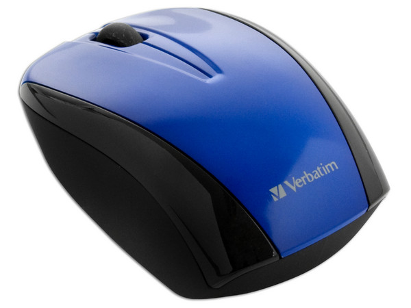 Mouse Verbatim GO NANO Óptico Inalámbrico para Laptop, USB. Color Azul