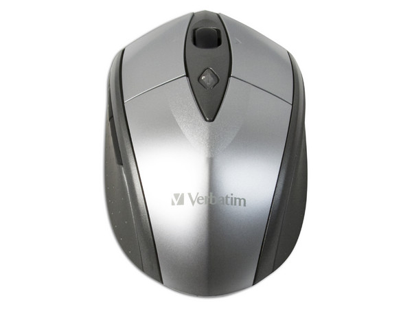 Mouse Verbatim GO Wireless Láser Inalámbrico, USB 2.0. Color Plateado