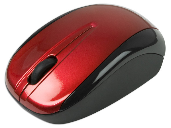 Mouse Verbatim GO NANO Óptico Inalámbrico para Laptop, USB. Color Rojo