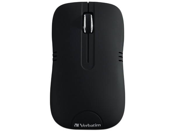 Mouse óptico inalámbrico Verbatim de hasta 1200 dpi, USB. Color Negro.