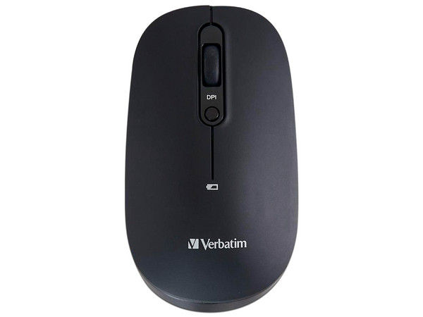 Mouse Óptico Inalámbrico Verbatim VB70750, Bluetooth, Color Negro.