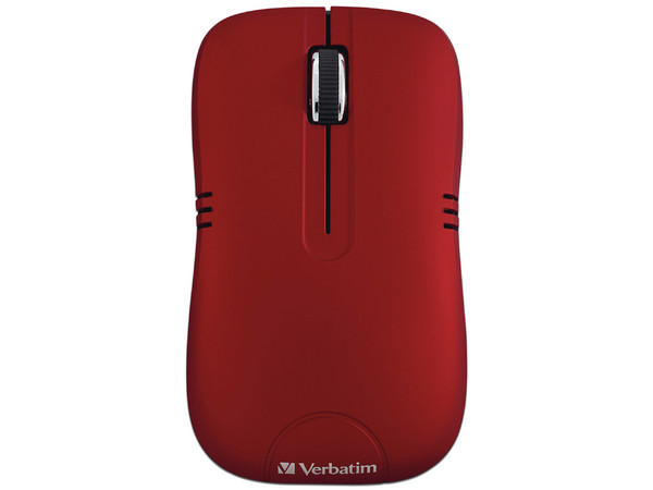 Mouse Óptico inalámbrico Verbatim 99767, USB, Color Rojo.