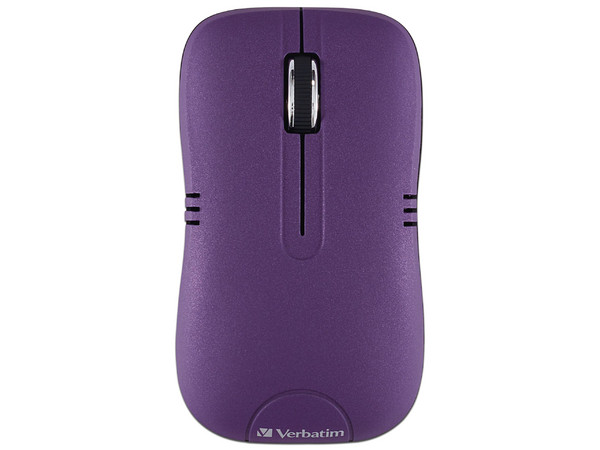 Mouse Óptico inalámbrico Verbatim Commuter 99781, USB. Color Morado.