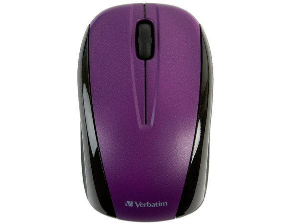 Mouse Verbatim GO NANO Óptico Inalámbrico para Laptop, USB. Color Púrpura