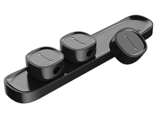 Organizador de Cables Baseus ACWDJ-01, Clips Magneticos. Color Negro.