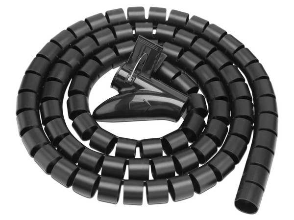 Organizador de Cables BRobotix 263533, en Tubo. Color Negro.