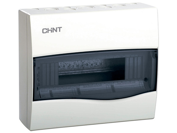 Caja de distribución para sobreponer Chint CD40S12, protección IP40, IK08, hasta 12 módulos.