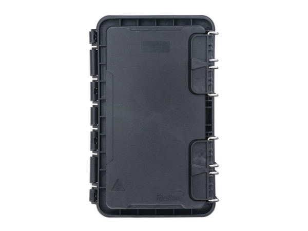 Caja de Distribución de Fibra Óptica FiberHome, Hasta 96 Empalmes, Exterior IP65, Color Negro.