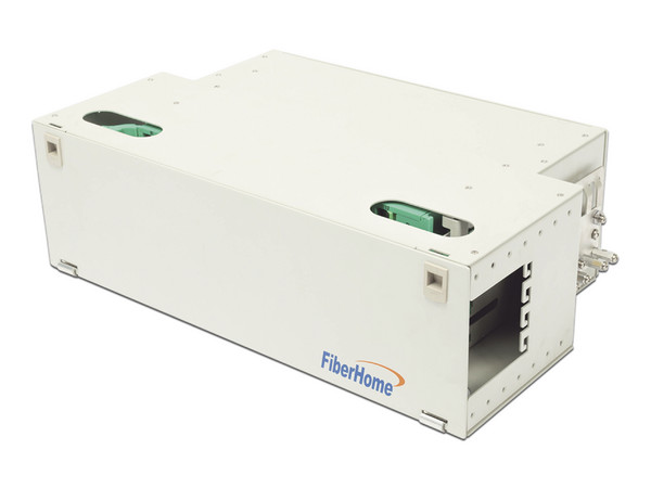 Distribuidor de Fibra Óptica FiberHome para 96 empalmes, con 96 acopladores SC/APC y 96 pigtails, 19