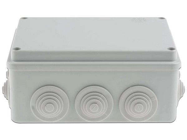 Caja de Derivación Gewiss GW-44-007, PVC, Tapa Atornillada, Para Exterior, 10 Entradas.