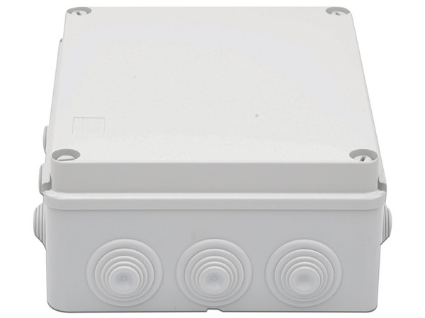 Caja de Derivación Gewiss GW-44-008, PVC, Tapa Atornillada, Para Exterior, 12 Entradas.