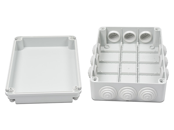 Caja Estanca Gewiss  GW-44-009 De Derivación De Pvc, 12 Entradas, Auto-extinguible, Para Exterior, Color Blanco.