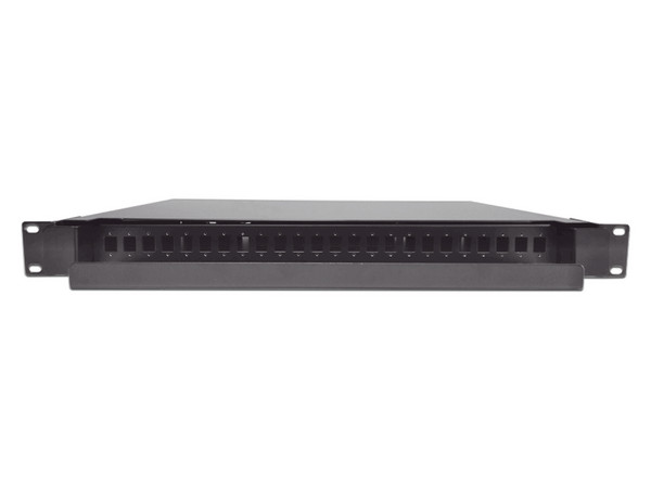 Distribuidor de Fibra Óptica deslizable LINKEDPRO, con 24 adaptadores LC Duplex/LC Simplex o 24 SC Simplex, Color Negro.