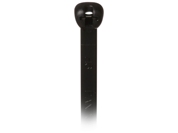 Cinchos de Nylon Sujeta Cables Dome Top BT2S-C0, Lengueta de bloqueo de acero inoxidable, Resistente a rayos UV, Color Negro, (Bolsa con 100 Piezas).