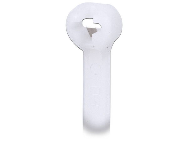 Cinchos de Nylon Sujeta Cables Dome Top BT3S-C, Lengueta de bloqueo de acero inoxidable, Resistente a rayos UV, Color Blanco, (Bolsa con 100 Piezas).