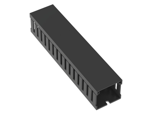 Canaleta Ranurada Panduit FC1.5X1.5LG2, 44.5 x 41.1mm, 2m, Color Negro.