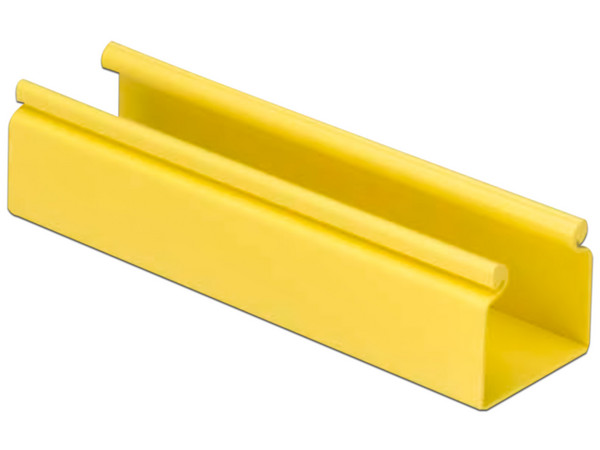 Canaleta Panduit FiberRunner, 2X2 sin Tapa, PVC Rígido, Color Amarillo, 1.8 m de Largo.