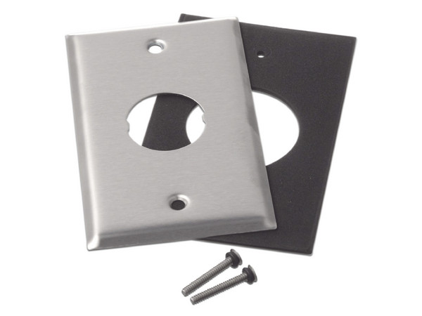 Placa de Pared PANDUIT IndustrialNet, Para 1 Conector Industrial, Acero Inoxidable.