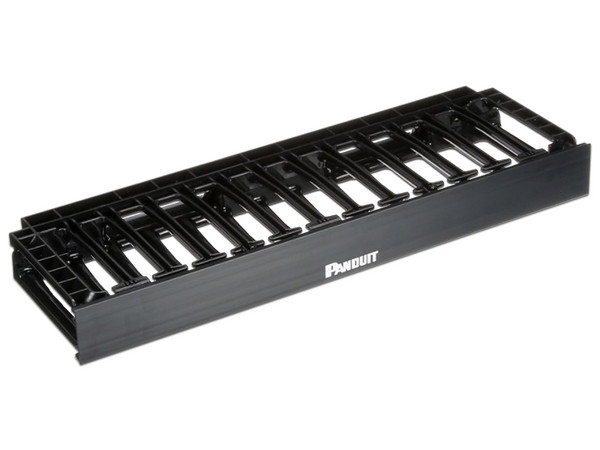 Organizador de Cables Horizontal NetManager,  Sencillo (Solo Frontal),  Para Rack de 19
