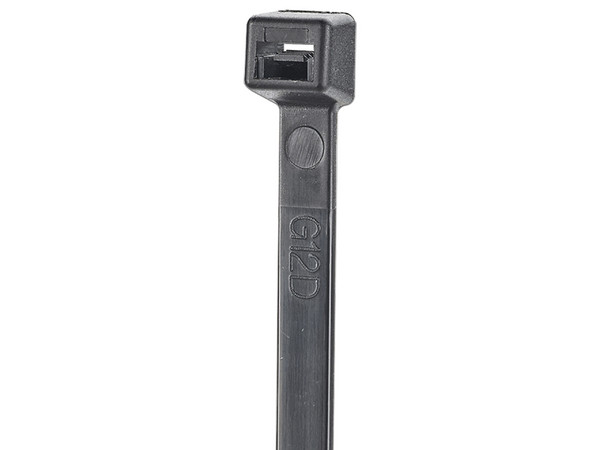 Cincho de Nylon 6.6 Panduit, de 300mm de largo, Exterior Resistente a Rayos UV, Paquete de 100pz, Color Negro.