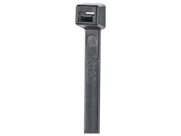 Cincho de Nylon 6.6 Panduit, de 100mm de largo, Exterior Resistente a Rayos UV, Paquete de 100pz, Color Negro.