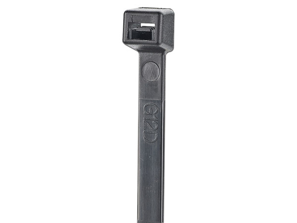 Cinchos sujetacables Panduit S8-18-C0 de Nylon 6.6 StrongHol, Resistente a Rayos UV, Paquete de 100pz. Color Negro
