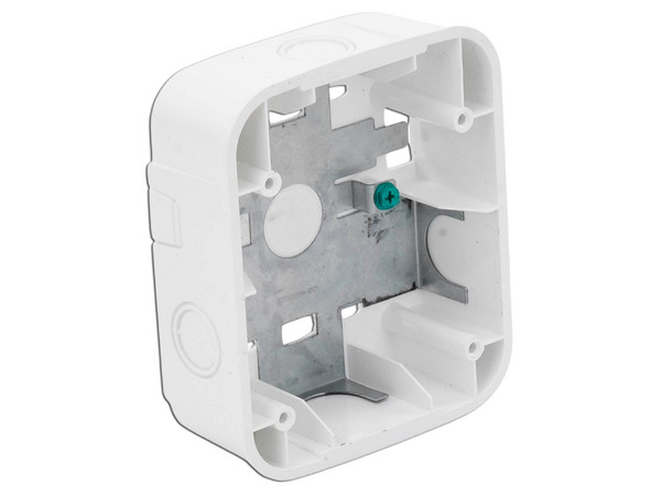 Caja de Montaje en Pared para Sirena, Color Blanco.