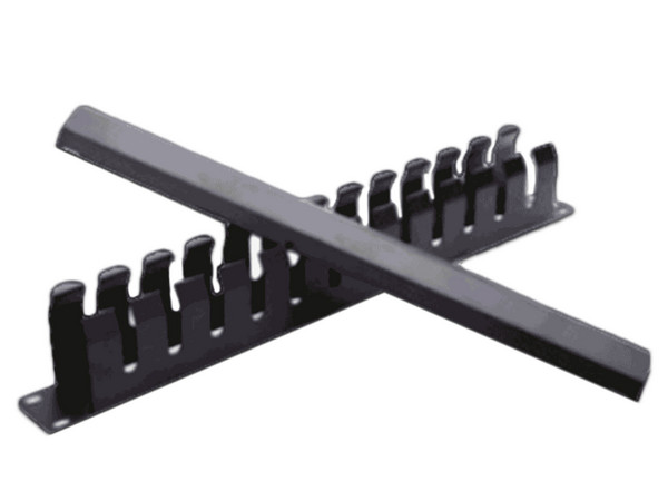 Organizador de Cables SAXXON SX-ORGNET-24P, Horizontal con Tapa para Rack de 19