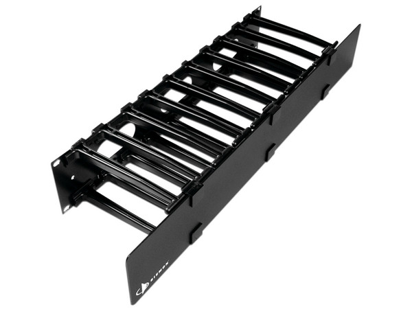Organizador de Cable Horizontal RouteIT Siemon, Sencillo, Para Rack de 19in, 6in de profundidad, 2UR.
