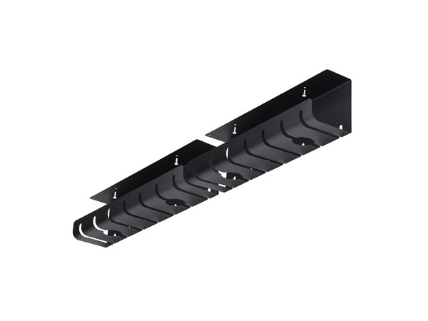 Organizador de Cables StarTech.com S2MB-DESK-CABLE-TRAY, Para Debajo del Escritorio, 53cm, 2 Bandejas, Acero. Color Negro.