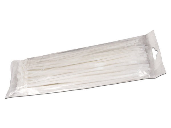 Bolsa de Cinchos sujeta cables TVC CN48X450, 100 piezas. Color Blanco.