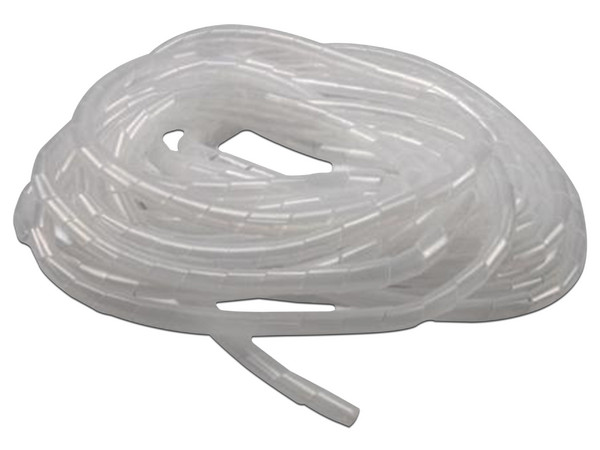 Organizador de Cable espiral TVC CNESP12, 10m. Color Blanco.
