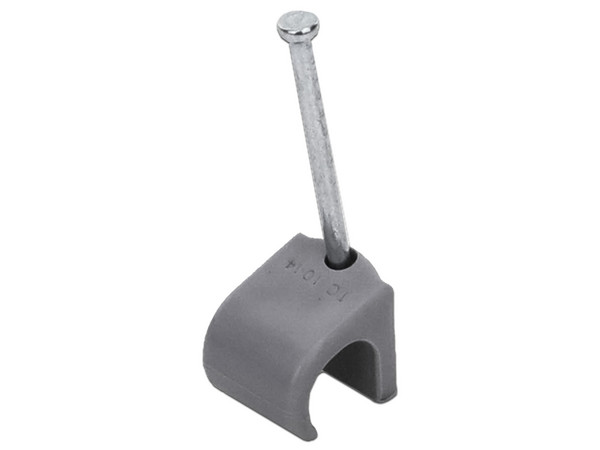 Grapas Sujethor THORSMAN TC 10-14 Clavo Galvanizado, Grapa de Polietileno, 100 Piezas. Color Gris.
