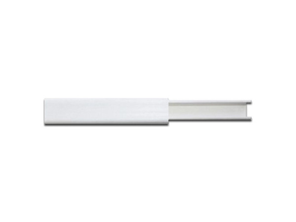 Canaleta THORSMAN TMK-0812 de PVC auto extinguible, Color blanco, De una vía.