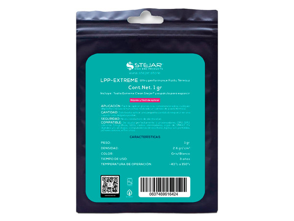 Pasta Térmica Stejar LPP-Extreme, Para CPU, Jeringa de 1g.