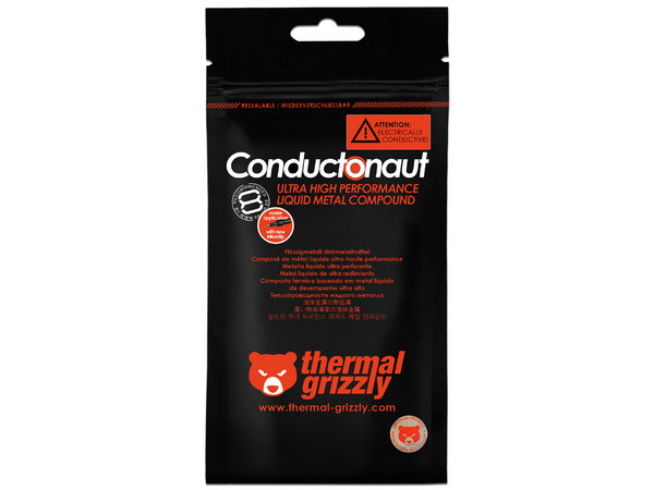 Pasta Térmica Thermal Grizzly Conductonaut TG-C-005-R, Metal Liquido, En Jeringa de 5g.