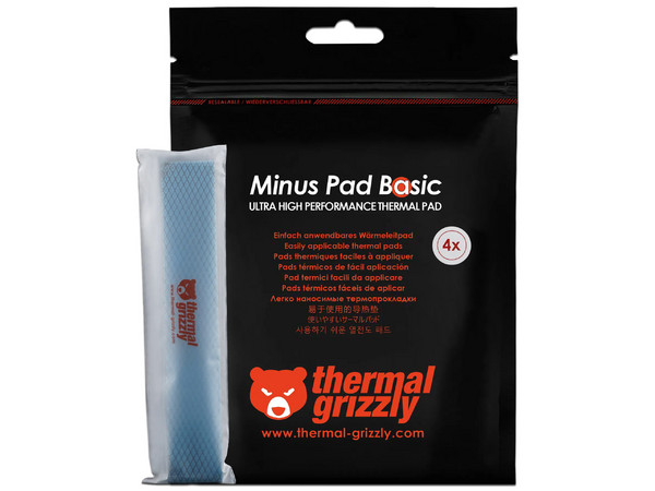 Parche Térmico Thermal Grizzly Minus Pad Basic TG-MP-B-120-20-10-4, 120mm, 4 Piezas. Color Azul.