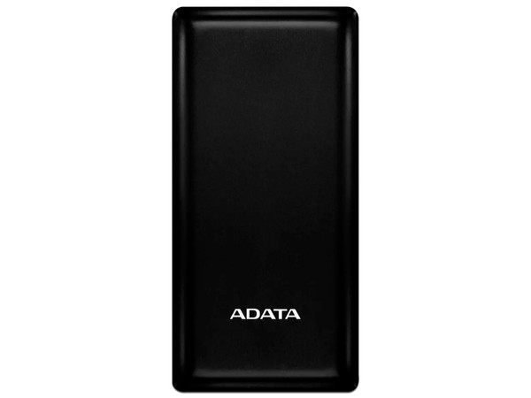 Batería Portátil Recargable ADATA C20, Power Bank de 20,000mAh, USB-A, USB-C. Color Negro.