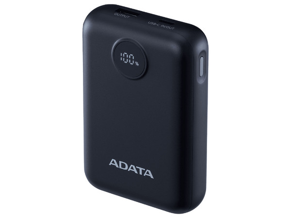 Power Bank ADATA Colorful C100 PC10022-12BK de 10 000 mAh. Color Negro.
