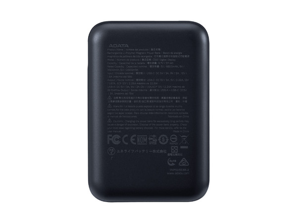 Batería Portátil Recargable ADATA Colorful C100 Power Bank de 10,000 mAh, Color Negro.