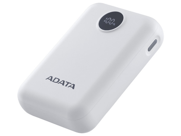 Power Bank ADATA Colorful C100 PC10022-12WH de 10 000 mAh. Color Blanco.