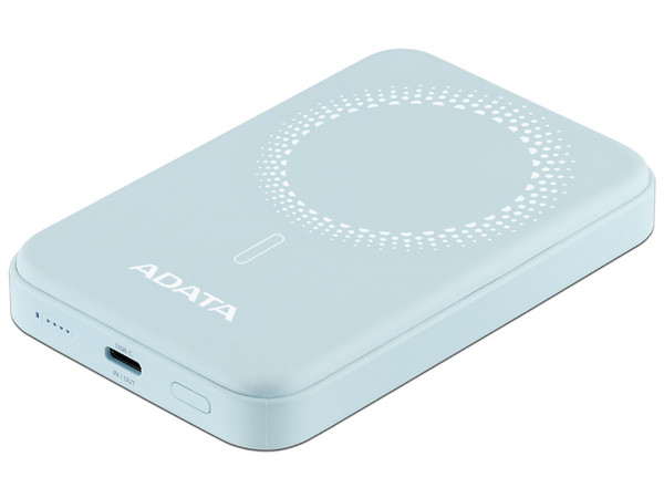 Batería Portátil PowerBank con Cargador Inalámbrico Adata R050 de 5000mAh. Color Azul.