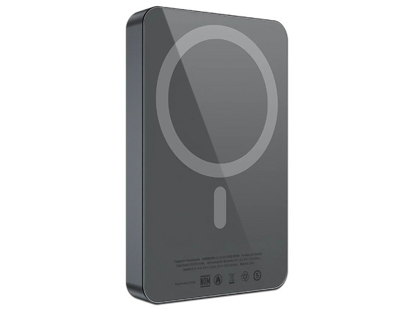 Power Bank ACTECK Energon Go Slim Core PM70 AC-945622 de 10 000 mAh USB-C Carga Inalámbrica 20W. Color Negro.