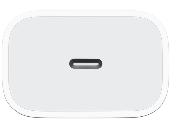 Cargador de Pared Apple MWVV3AM/A de 20W, USB Tipo C, Color Blanco.
