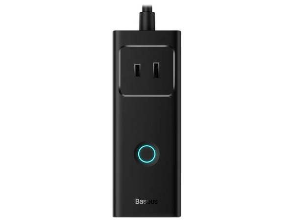 Cargador de Escritorio Baseus PSLA030101 de 6 Puertos, 3 Conexiones PowerStrip AC, 2 USB Tipo C, USB Tipo A, 30W, Cable de 1.5m. Color Negro.