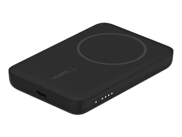 Batería Portátil Recargable Belkin BPD002 Power Bank de 2,500 mAh, Magnética, Color Negro.
