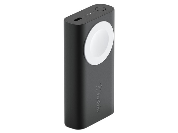 Batería portátil recargable Belkin BOOST CHARGE Power Bank de 2,200 mAh, diseñada para Apple Watch, Color Negro.